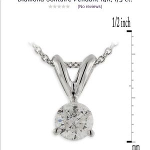 Like new Ben Bridge Diamond Solitaire pendant.